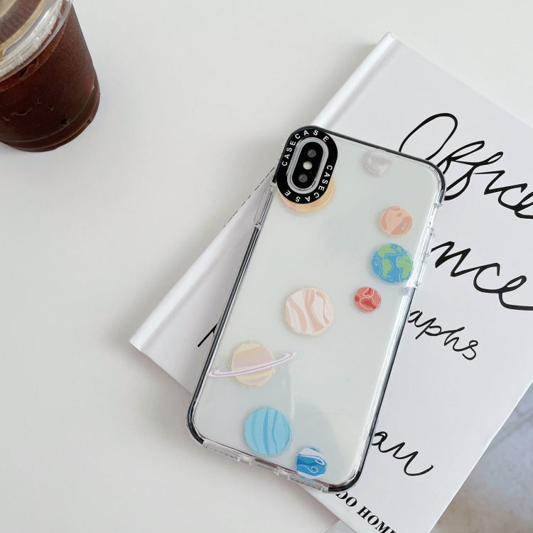 For iPhone X / XS Double Color TPU Pattern Protective Case