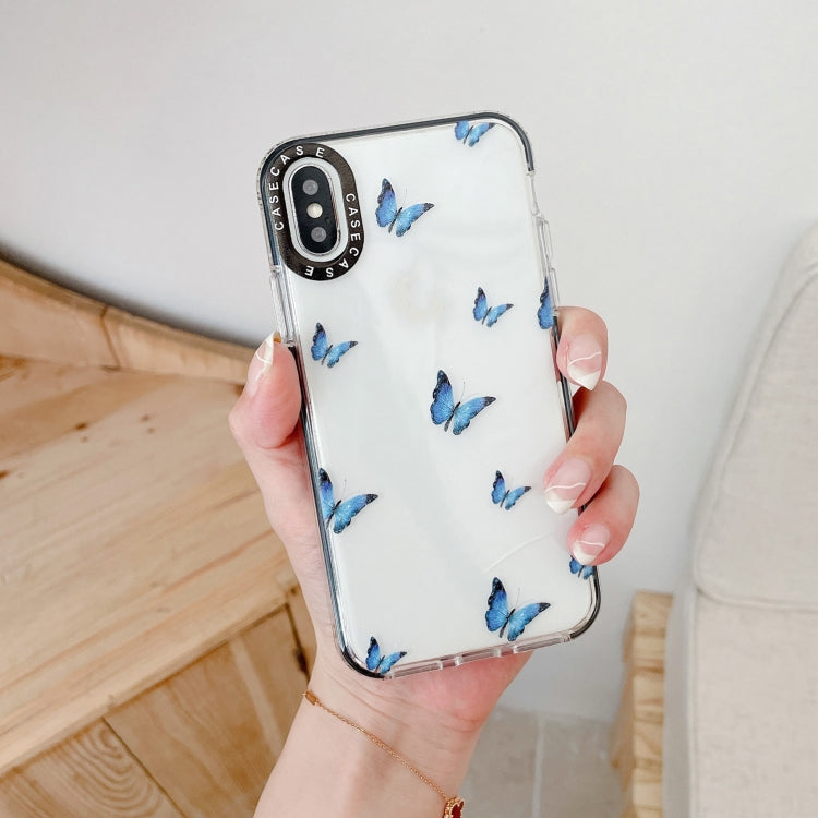 For iPhone X / XS Double Color TPU Pattern Protective Case