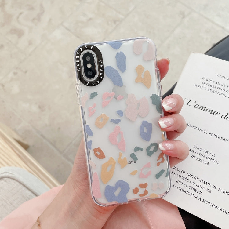 For iPhone X / XS Double Color TPU Pattern Protective Case
