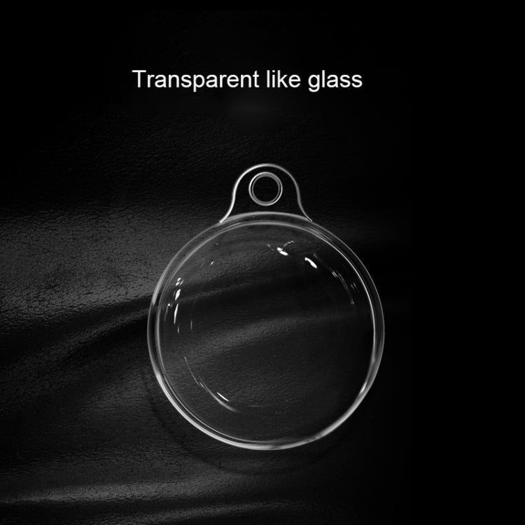 Shockproof Anti-scratch Clear TPU Soft Case with Carabiner For AirTag(Transparent)