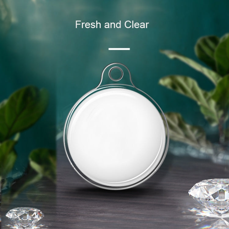 Shockproof Anti-scratch Clear TPU Soft Case with Carabiner For AirTag(Transparent)