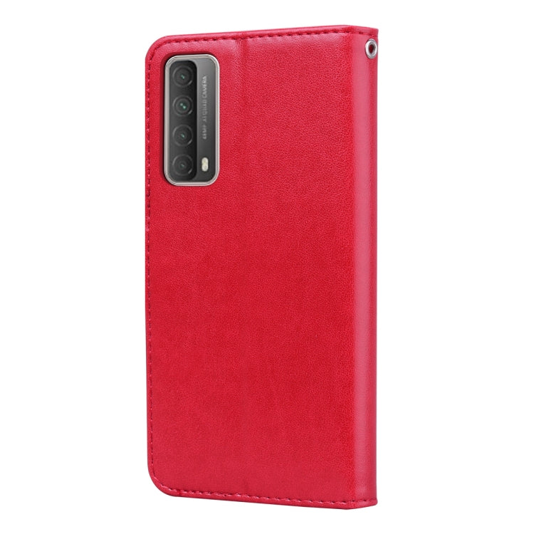 For Huawei P smart 2021 Rose Embossed Horizontal Flip PU Leather Case with Holder & Card Slots & Wallet