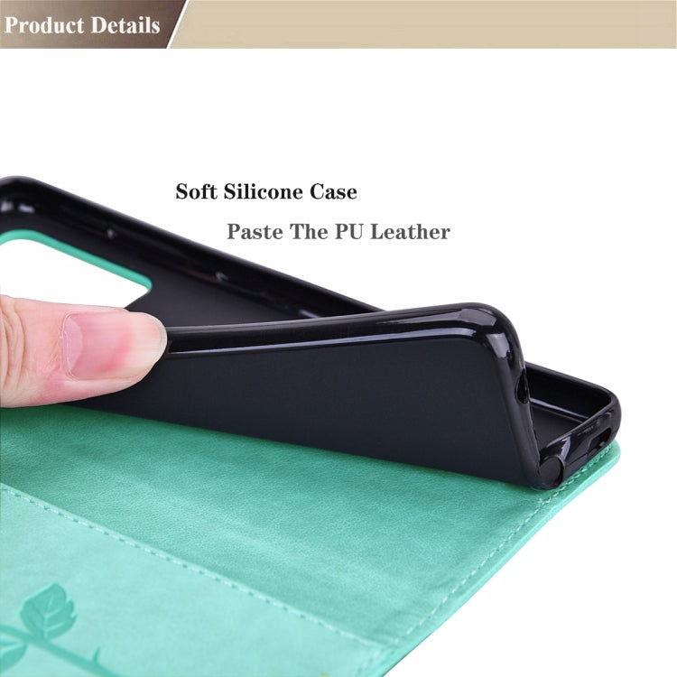 For Huawei P smart 2021 Rose Embossed Horizontal Flip PU Leather Case with Holder & Card Slots & Wallet