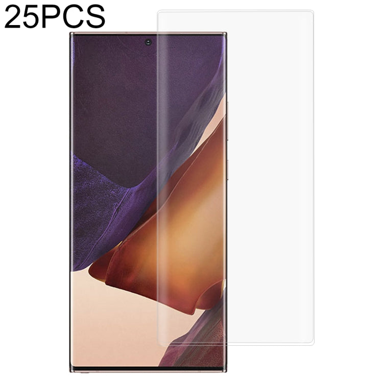 For Samsung Galaxy Note20 Ultra 25pcs 3D Curved Edge Full Screen Tempered Glass Film(Transparent)