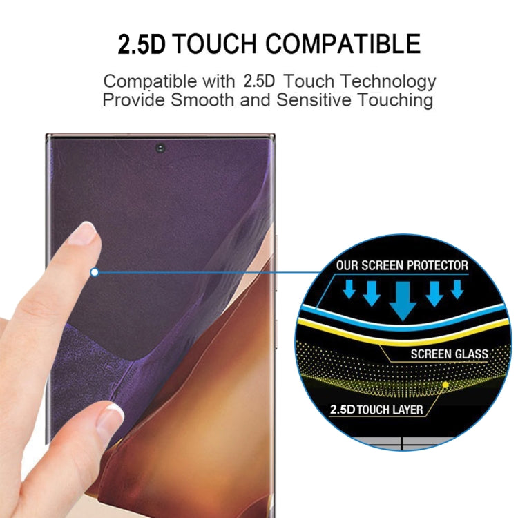For Samsung Galaxy Note20 Ultra 25pcs 3D Curved Edge Full Screen Tempered Glass Film(Transparent)