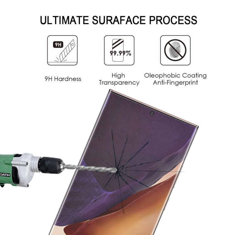 For Samsung Galaxy Note20 Ultra 25pcs 3D Curved Edge Full Screen Tempered Glass Film(Transparent)