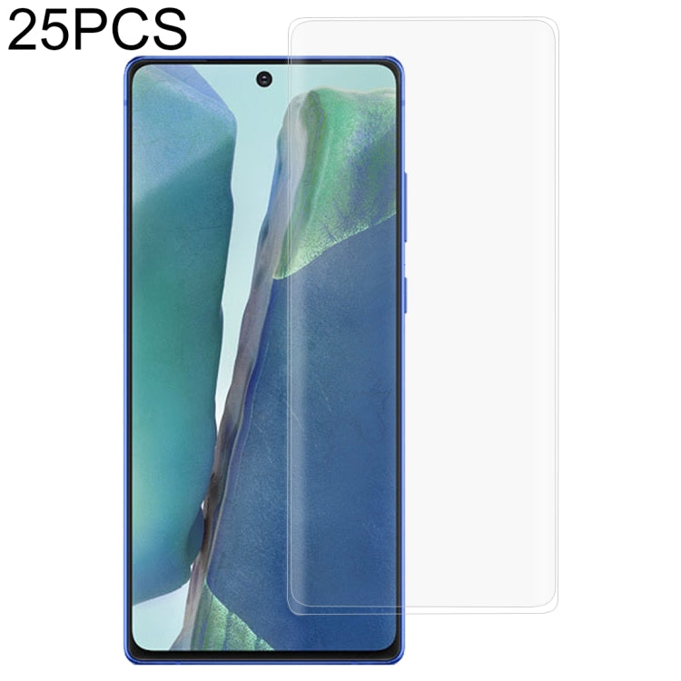 For Samsung Galaxy Note20 25 PCS 3D Curved Edge Full Screen Tempered Glass Film(Transparent)