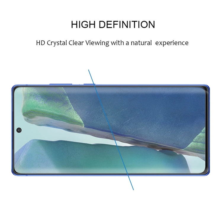 For Samsung Galaxy Note20 25 PCS 3D Curved Edge Full Screen Tempered Glass Film(Transparent)