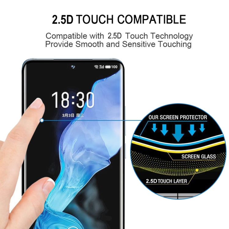 For Meizu 18 / 18s 3D Curved Edge Full Screen Tempered Glass Film(Black)