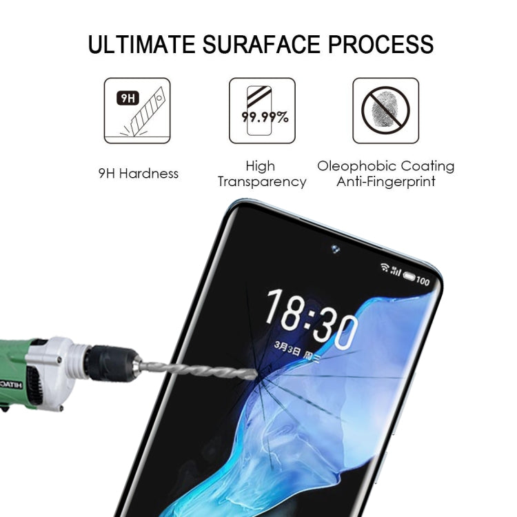 For Meizu 18 / 18s 3D Curved Edge Full Screen Tempered Glass Film(Black)