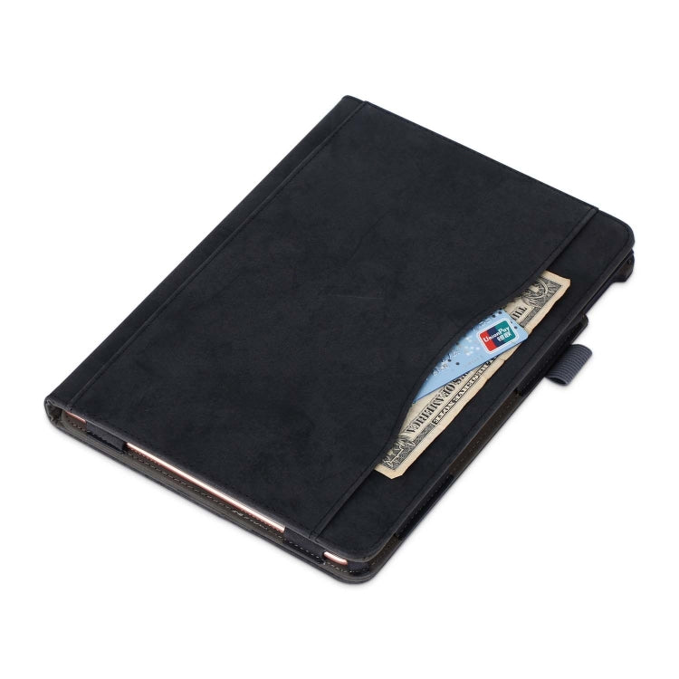 For iPad 10.2 Cowhide Texture Horizontal Flip Leather Case With Holder & Sleep / Wake-up Function