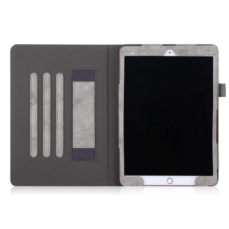 For iPad 10.2 Cowhide Texture Horizontal Flip Leather Case With Holder & Sleep / Wake-up Function