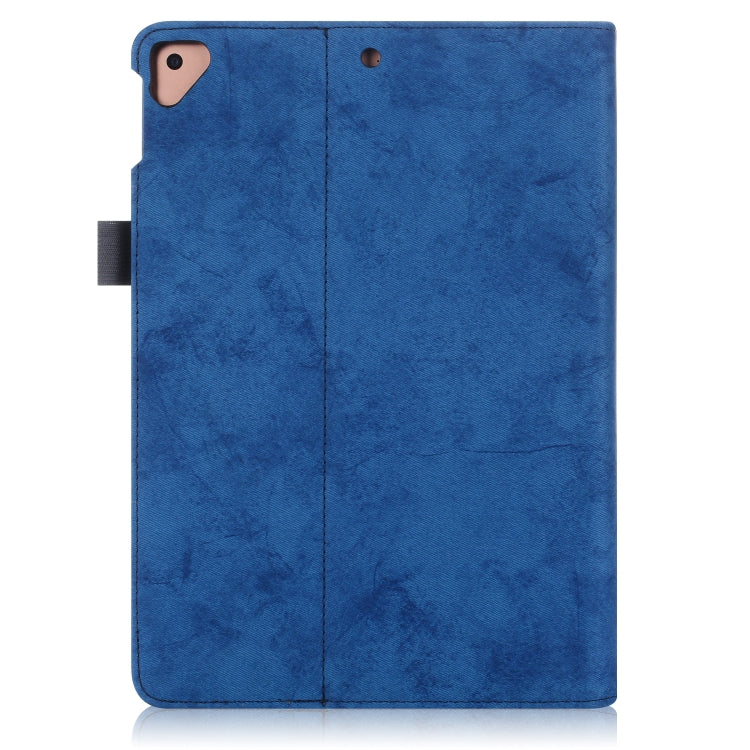 For iPad 10.2 Cowhide Texture Horizontal Flip Leather Case With Holder & Sleep / Wake-up Function