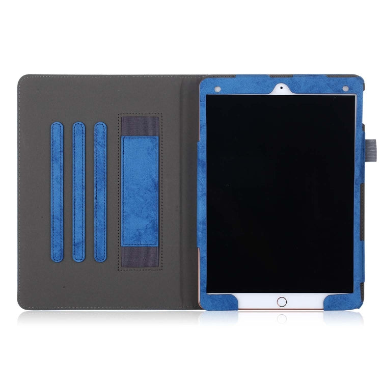For iPad 10.2 Cowhide Texture Horizontal Flip Leather Case With Holder & Sleep / Wake-up Function