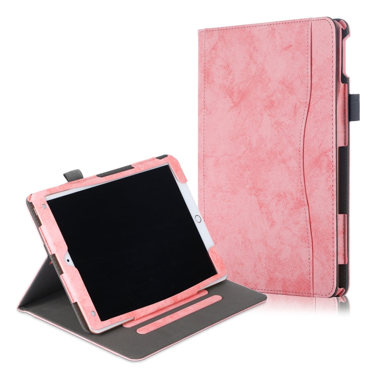 For iPad 10.2 Cowhide Texture Horizontal Flip Leather Case With Holder & Sleep / Wake-up Function