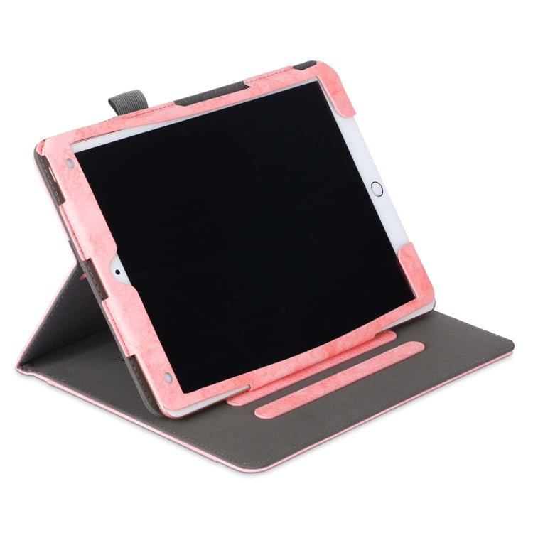 For iPad 10.2 Cowhide Texture Horizontal Flip Leather Case With Holder & Sleep / Wake-up Function