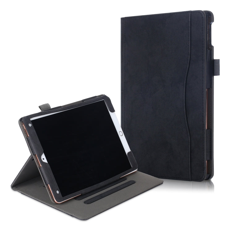 For iPad Air 3 Cowhide Texture Horizontal Flip Leather Case With Holder & Sleep / Wake-up Function