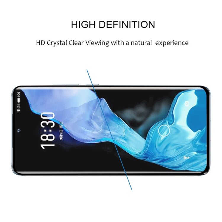 For Meizu 18 / 18s 25 PCS 3D Curved Edge Full Screen Tempered Glass Film(Black)