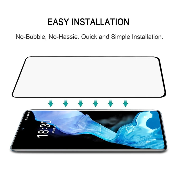 For Meizu 18 / 18s 25 PCS 3D Curved Edge Full Screen Tempered Glass Film(Black)
