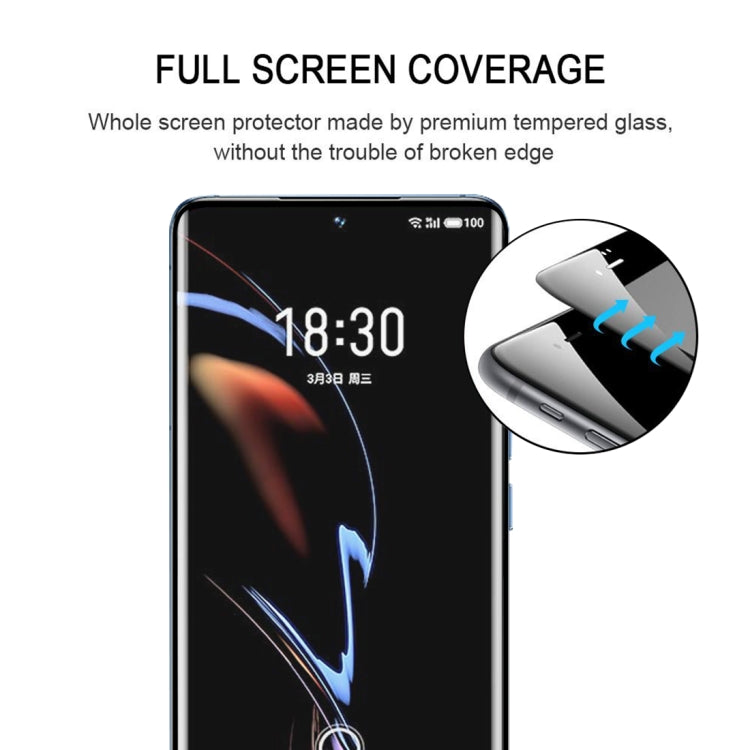 For Meizu 18 Pro / 18s Pro 25 PCS 3D Curved Edge Full Screen Tempered Glass Film(Black)