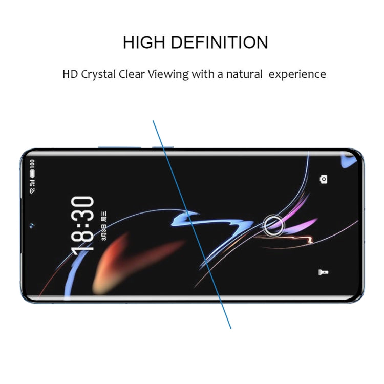 For Meizu 18 Pro / 18s Pro 25 PCS 3D Curved Edge Full Screen Tempered Glass Film(Black)
