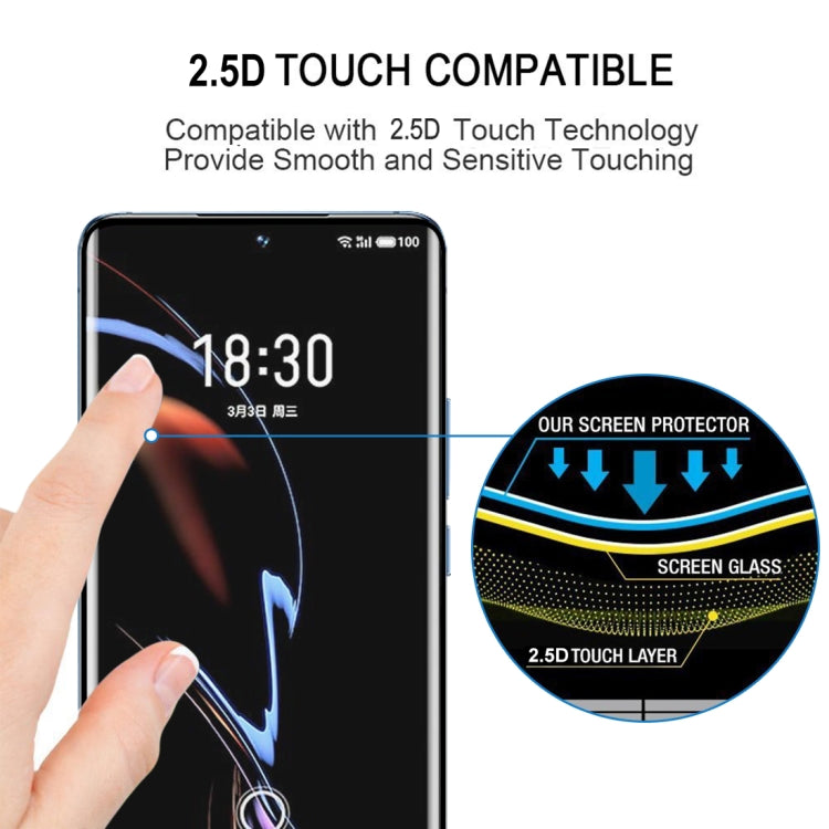 For Meizu 18 Pro / 18s Pro 25 PCS 3D Curved Edge Full Screen Tempered Glass Film(Black)