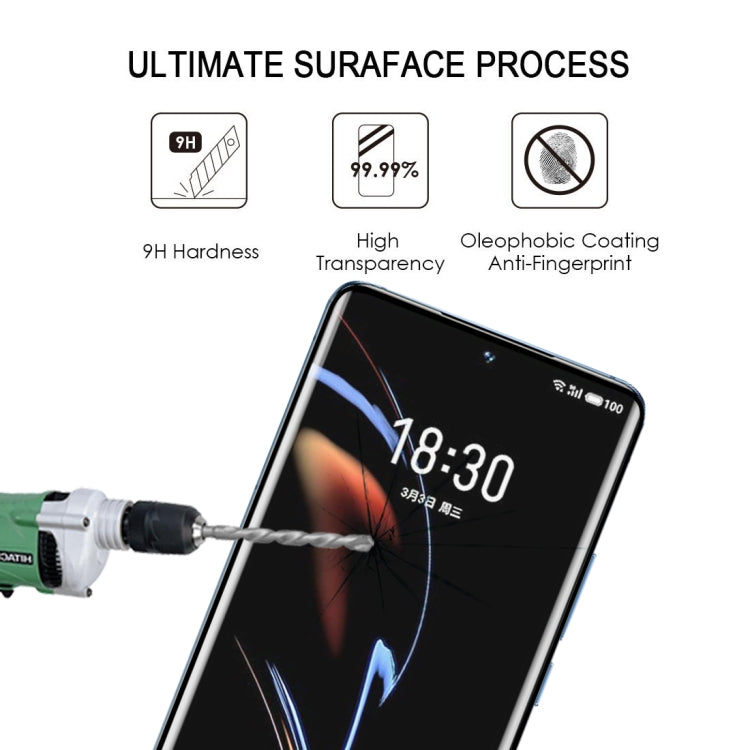 For Meizu 18 Pro / 18s Pro 25 PCS 3D Curved Edge Full Screen Tempered Glass Film(Black)