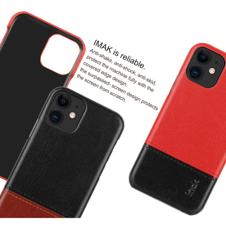 For iPhone 11 IMAK Ruiyi Series Concise Slim PU + PC Protective Case
