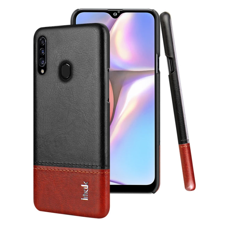 For Galaxy A20s IMAK Ruiyi Series Concise Slim PU + PC Protective Case