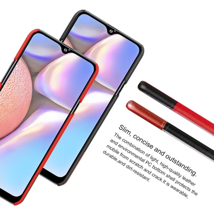 For Galaxy A20s IMAK Ruiyi Series Concise Slim PU + PC Protective Case