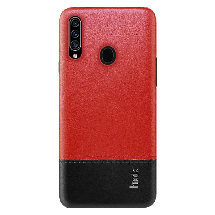 For Galaxy A20s IMAK Ruiyi Series Concise Slim PU + PC Protective Case