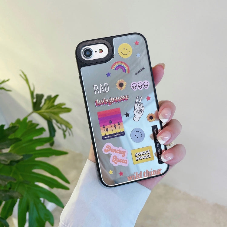 For iPhone SE 2022 / SE 2020 / 8 / 7 Mirror Series Pattern Protective Case