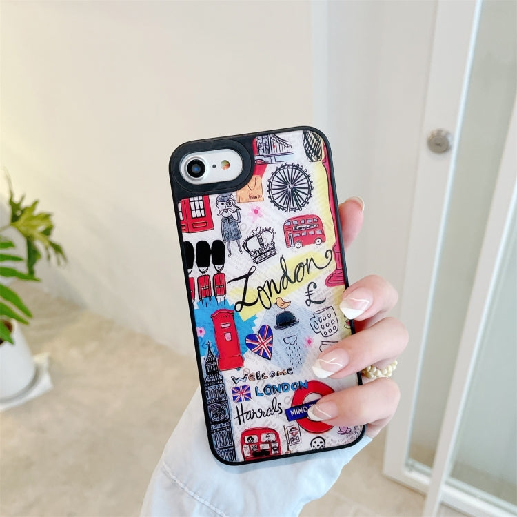 For iPhone SE 2022 / SE 2020 / 8 / 7 Mirror Series Pattern Protective Case
