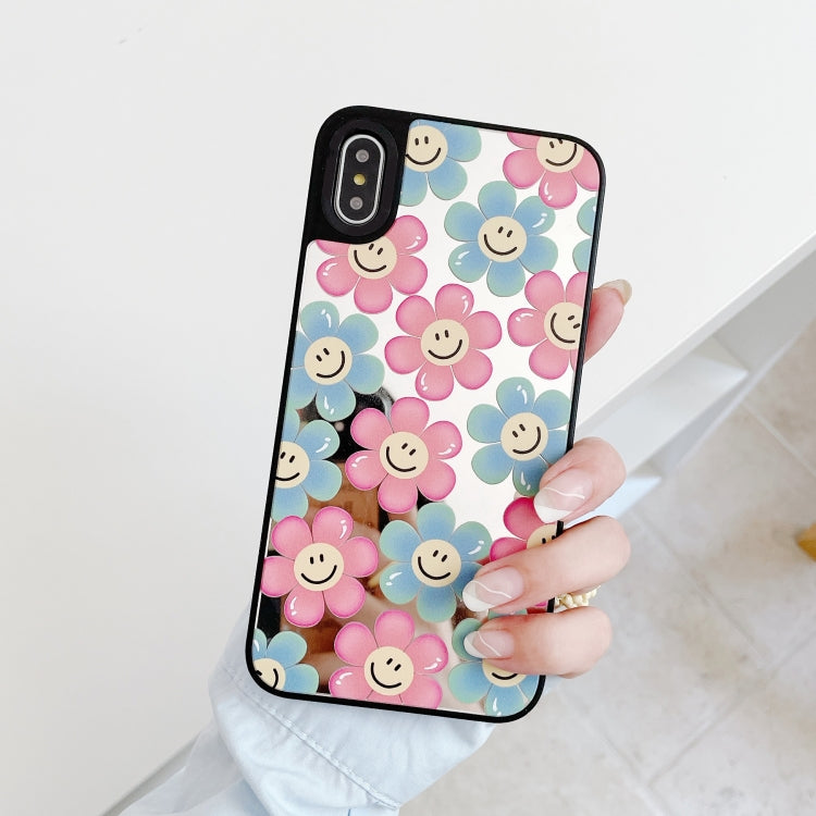 For iPhone XR Mirror Series Pattern Protective Case