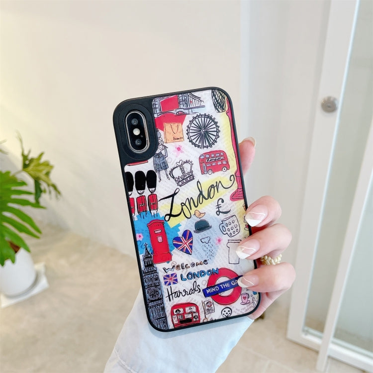 For iPhone XR Mirror Series Pattern Protective Case