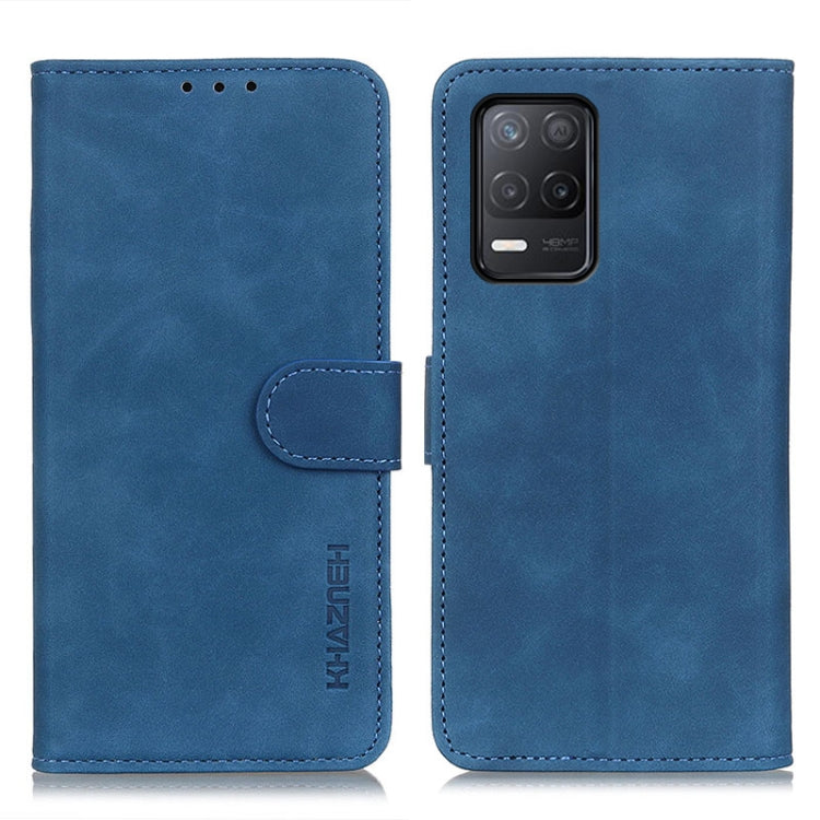For Realme 9 5G / Realme 8 5G / Realme V13 5G KHAZNEH Retro Texture PU + TPU Horizontal Flip Leather Case