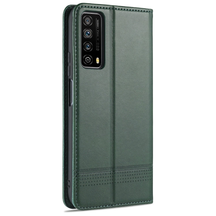 For Huawei P smart 2021 AZNS Magnetic Calf Texture Horizontal Flip Leather Case with Card Slots & Holder & Wallet