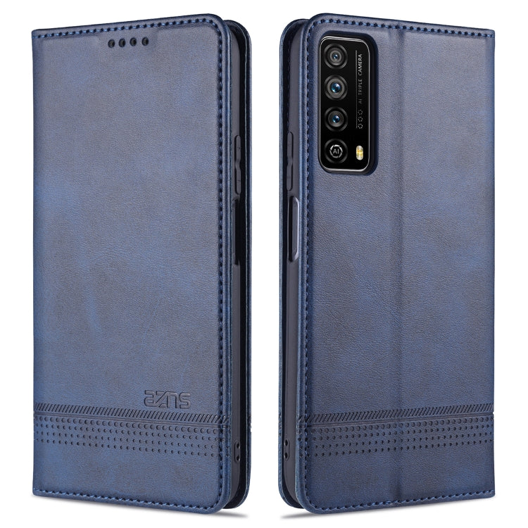 For Huawei P smart 2021 AZNS Magnetic Calf Texture Horizontal Flip Leather Case with Card Slots & Holder & Wallet