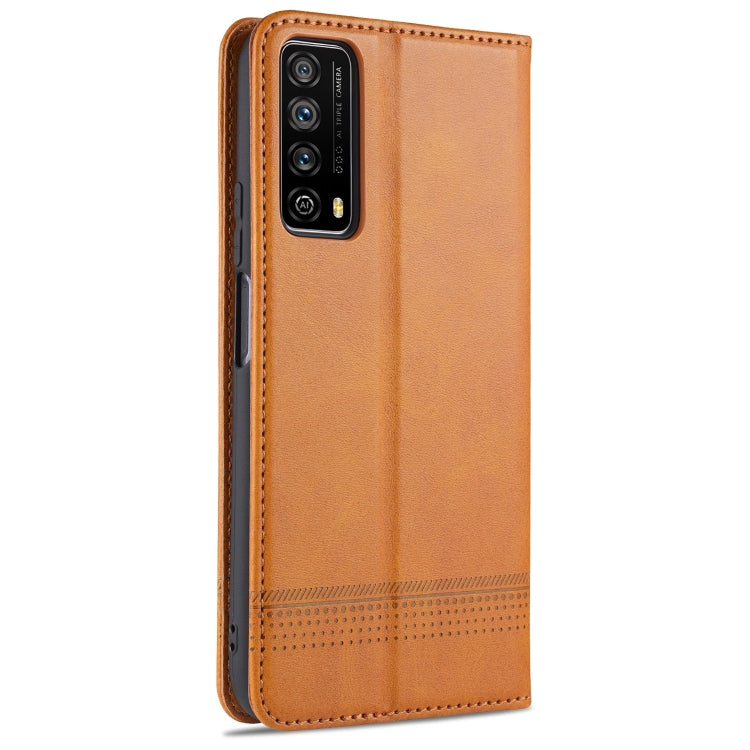 For Huawei P smart 2021 AZNS Magnetic Calf Texture Horizontal Flip Leather Case with Card Slots & Holder & Wallet