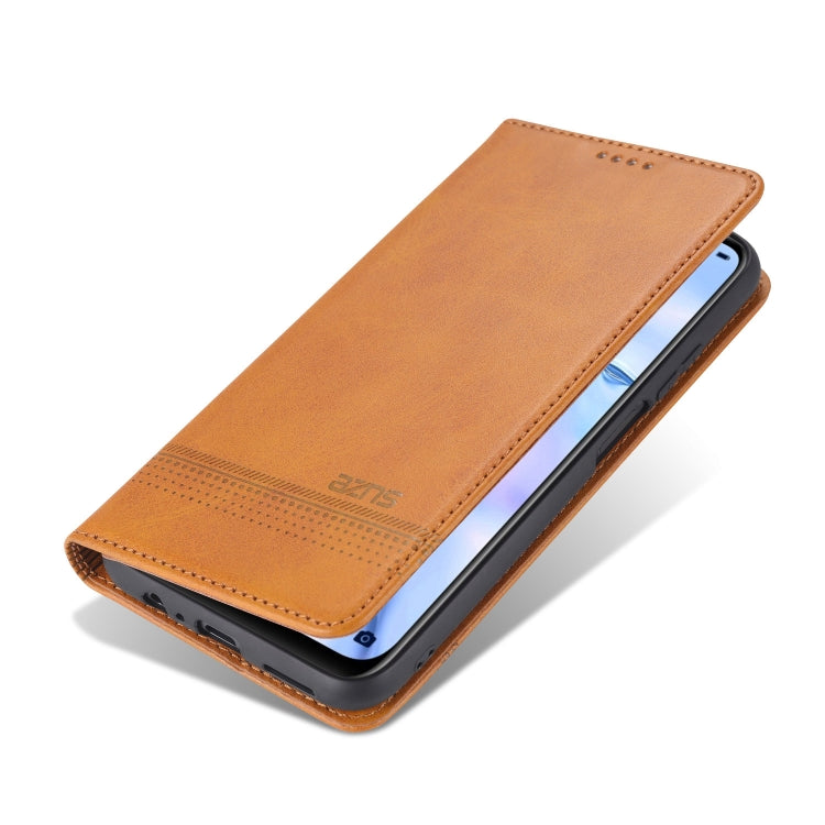 For Huawei P smart 2021 AZNS Magnetic Calf Texture Horizontal Flip Leather Case with Card Slots & Holder & Wallet