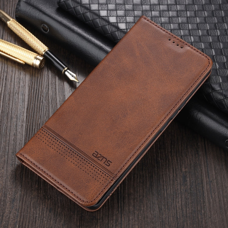 For Huawei P smart 2021 AZNS Magnetic Calf Texture Horizontal Flip Leather Case with Card Slots & Holder & Wallet