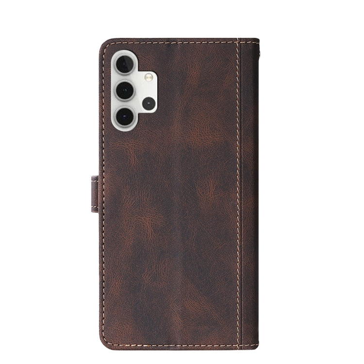 For Samsung Galaxy A32 4G Stitching Skin Feel Magnetic Buckle Horizontal Flip PU Leather Case with Holder & Card Slots & Wallet