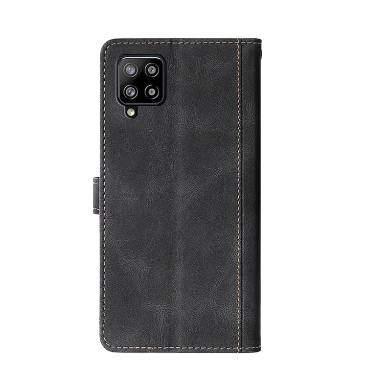 For Samsung Galaxy A42 5G Stitching Skin Feel Magnetic Buckle Horizontal Flip PU Leather Case with Holder & Card Slots & Wallet