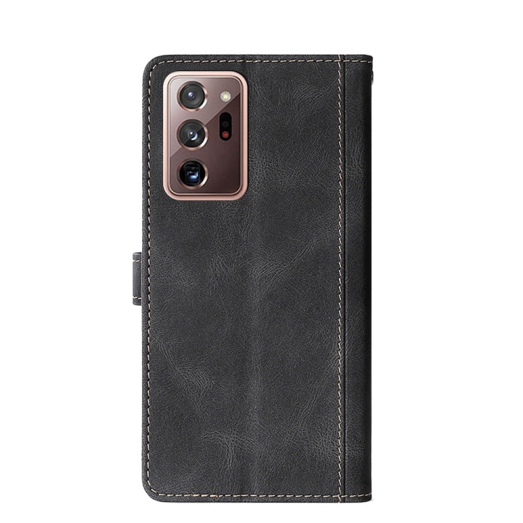 For Samsung Galaxy Note20 Ultra Stitching Skin Feel Magnetic Buckle Horizontal Flip PU Leather Case with Holder & Card Slots & Wallet