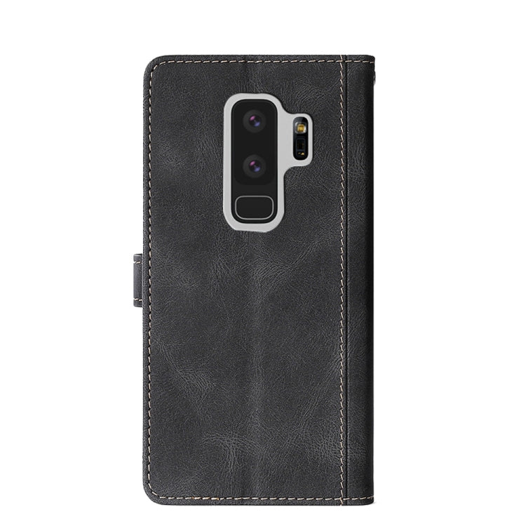 For Samsung Galaxy S9 Stitching Skin Feel Magnetic Buckle Horizontal Flip PU Leather Case with Holder & Card Slots & Wallet