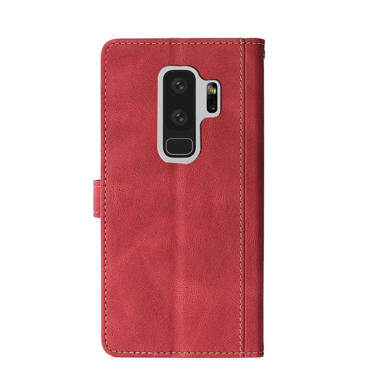 For Samsung Galaxy S9 Stitching Skin Feel Magnetic Buckle Horizontal Flip PU Leather Case with Holder & Card Slots & Wallet