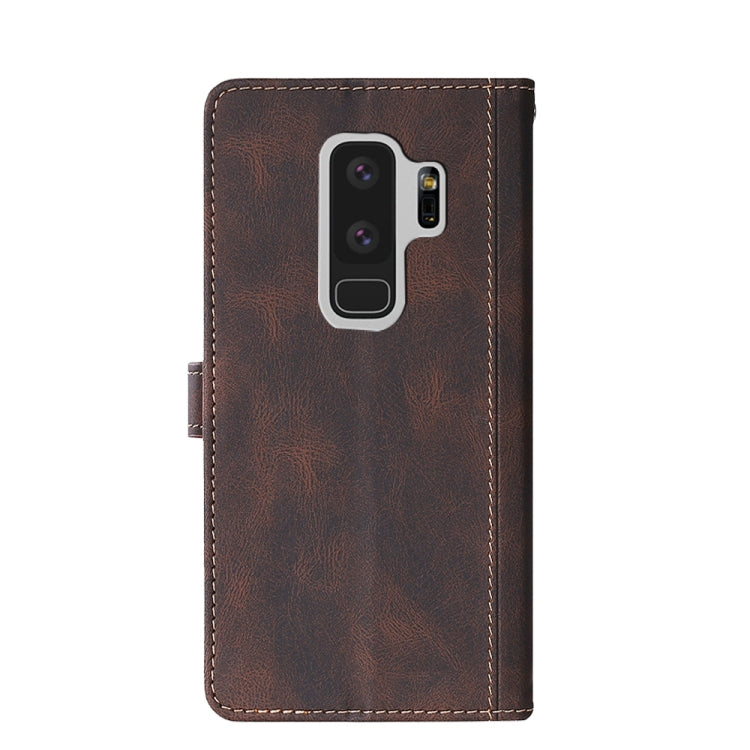 For Samsung Galaxy S9 Stitching Skin Feel Magnetic Buckle Horizontal Flip PU Leather Case with Holder & Card Slots & Wallet