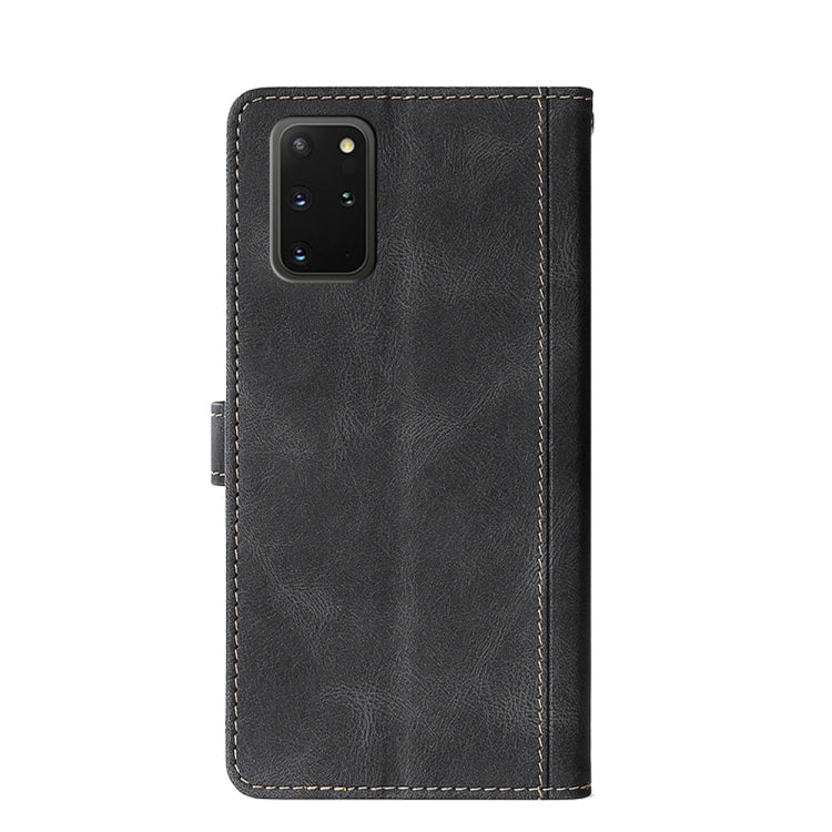 For Samsung Galaxy S20+ Stitching Skin Feel Magnetic Buckle Horizontal Flip PU Leather Case with Holder & Card Slots & Wallet
