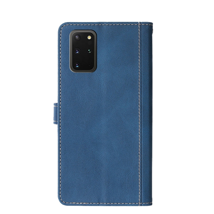 For Samsung Galaxy S20+ Stitching Skin Feel Magnetic Buckle Horizontal Flip PU Leather Case with Holder & Card Slots & Wallet