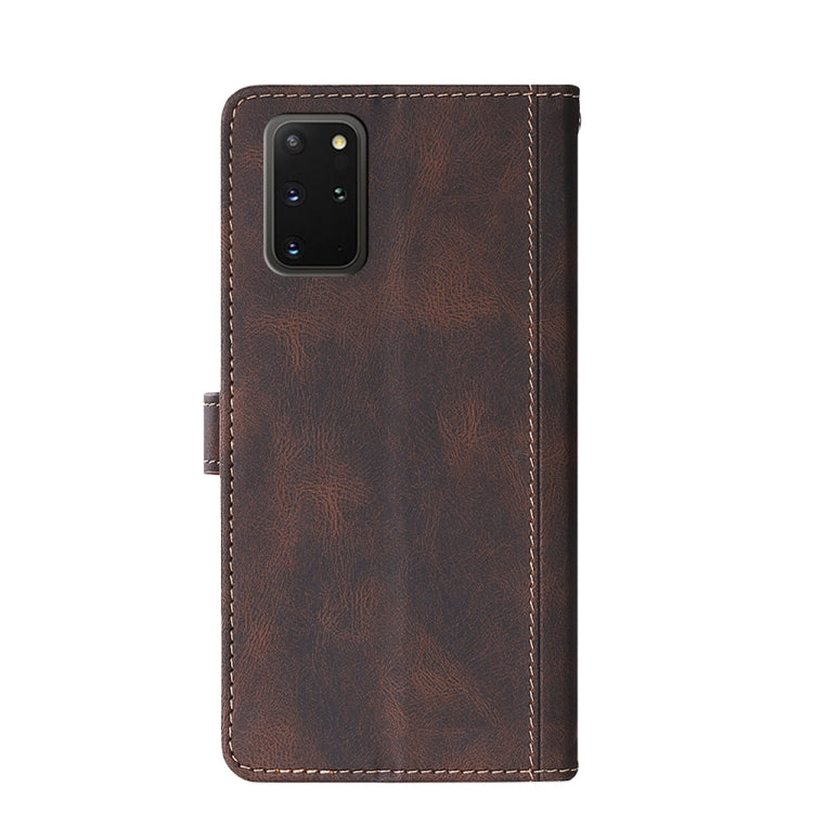 For Samsung Galaxy S20+ Stitching Skin Feel Magnetic Buckle Horizontal Flip PU Leather Case with Holder & Card Slots & Wallet